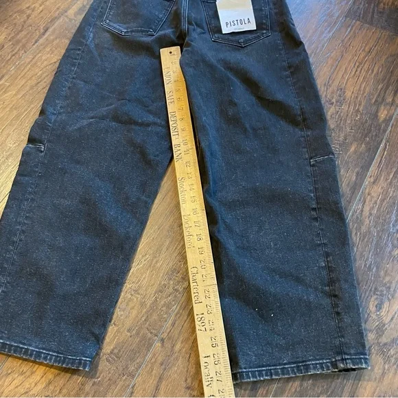 pistola Black Cropped Straight Crop Jeans - Picture 10 of 11